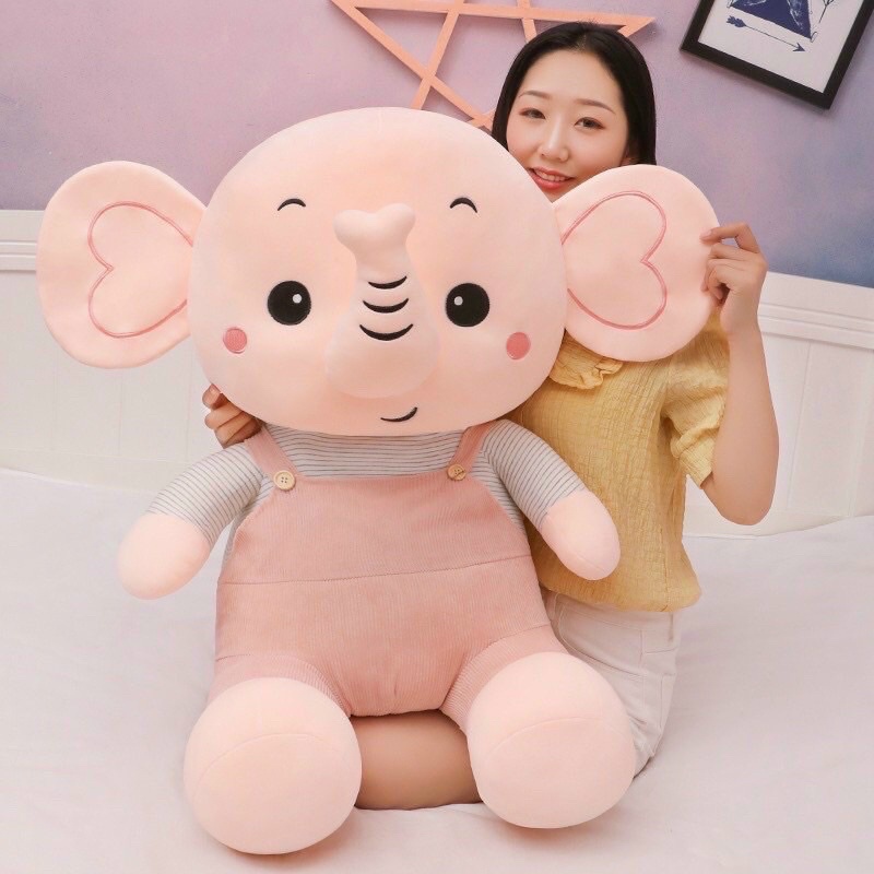 Gấu bông hình voi vải Nhung mềm