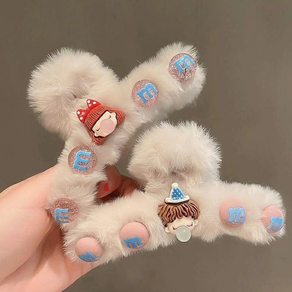 Kẹp tóc hình chú gấu/ dâu tây phong cách Hàn Quốc dễ thương thời trang thu đông cho nữ