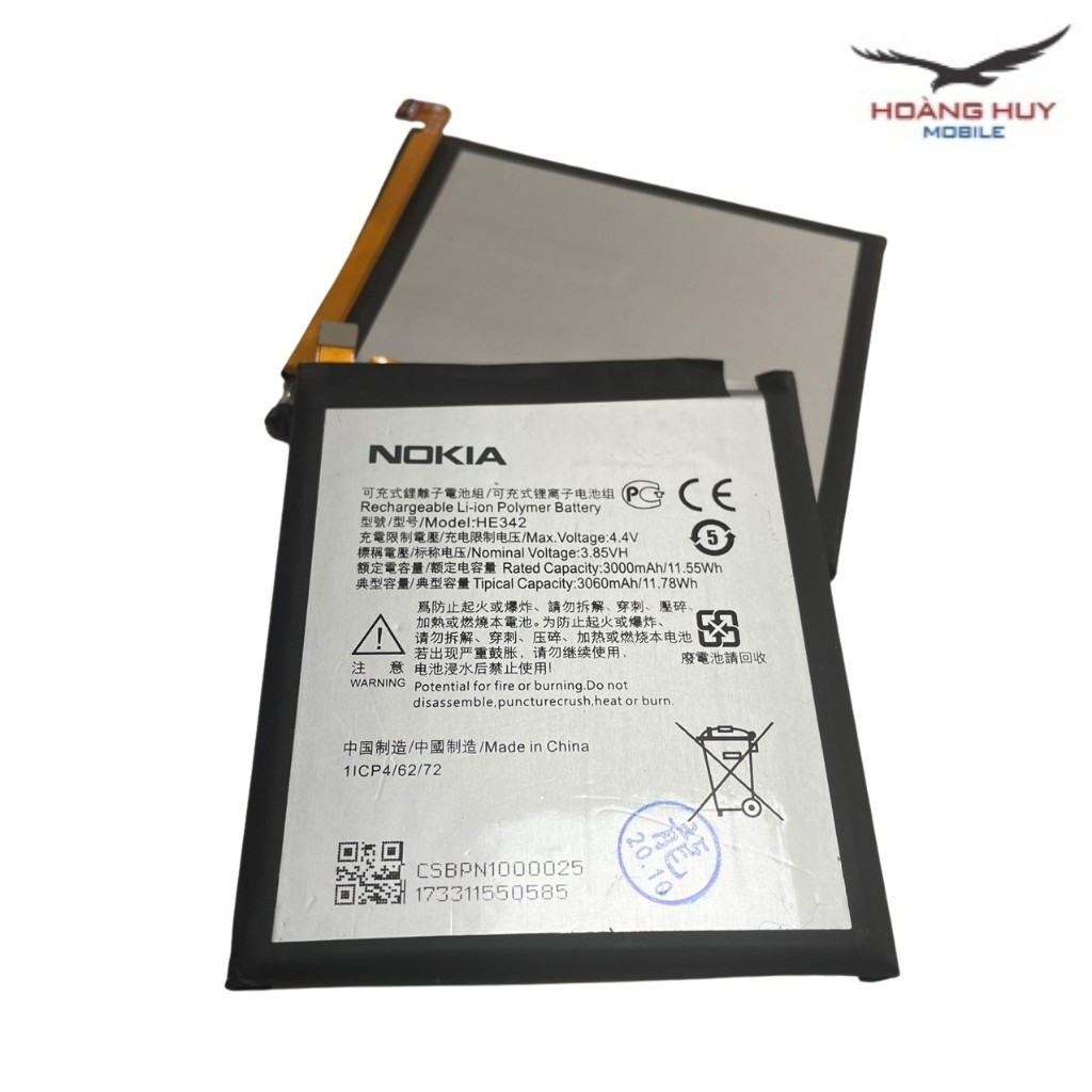 Pin Nokia 7.1 HE342 Dung Lượng 3060mAh Hàng Zin Nhập Khẩu Bảo Hành 6 Tháng 1 Đổi 1