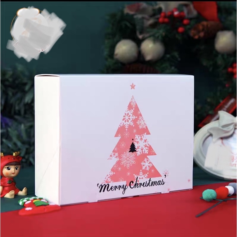 Hộp bìa giáng sinh noel chữ nhật nhiều loại