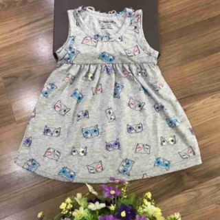Váy đầm thun sát nách vnxk 2-6y