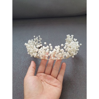 Cài tóc cô dâu phối hạt ngọctrai cao cấp, phụ kiện cài tóc cô dâu, băng đô tóc, phụ kiện cưới