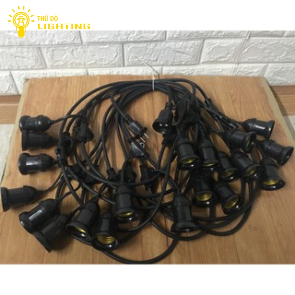 Dây Đui Trang Trí Ngoài Trời THỦ ĐÔ LGIHTING Chất Liệu Lõi Đồng Kết Hợp Vỏ Đui Nhựa PC Chịu Va Đập