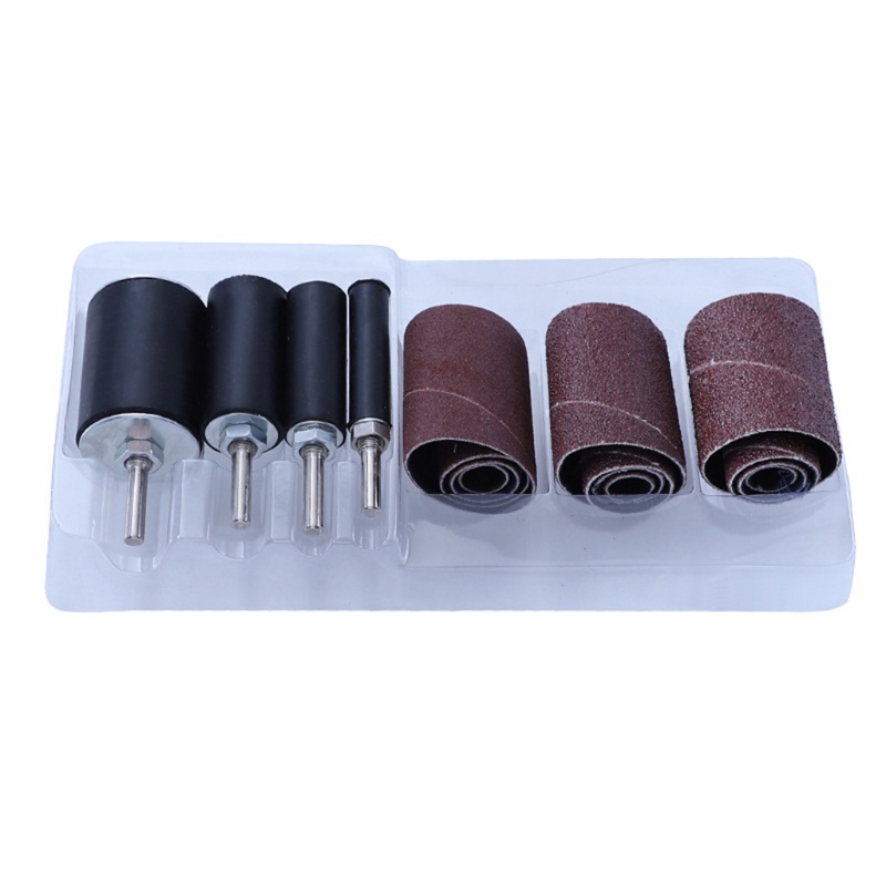 Bộ Trống Chà Nhám 60 Độ# 80# 120# Vòng Nối Trang Trí Cát Điện Chuyên Dụng