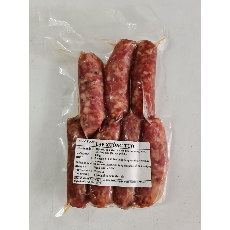 [500g] LẠP XƯỞNG TƯƠI [VN] BECO FOOD Sausage (nw0)