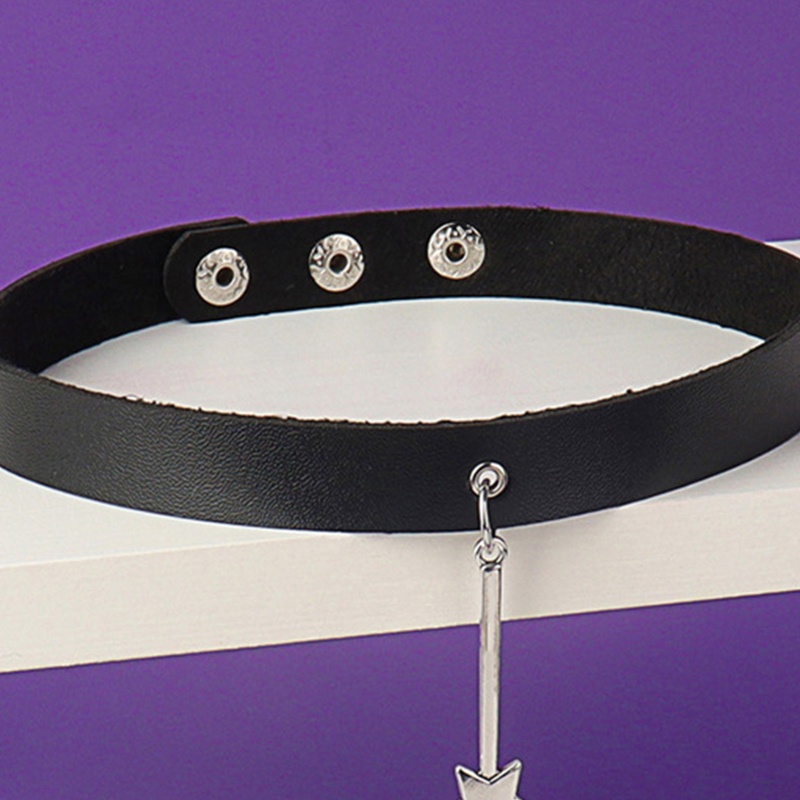 Vòng Cổ Choker Bằng Da Phong Cách Gothic Thời Trang