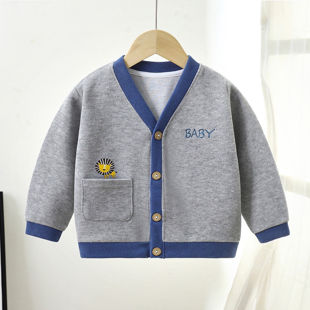 Áo khoác thu đông bé trai bé gái, Áo khoác Cardigan cho bé