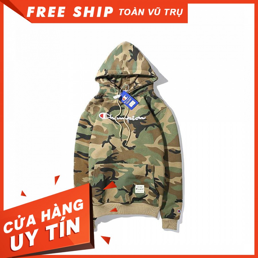 Áo Hoodie Nỉ Nam Nữ Champion Reverse Weave Script Hoodie