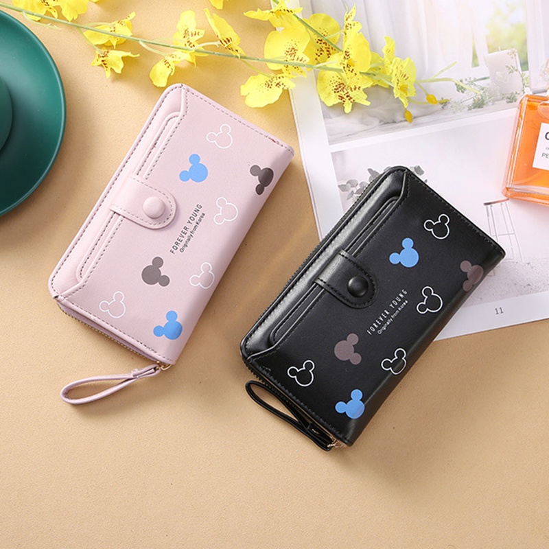 Ví IELGY dài siêu mỏng có khóa kéo thời trang cho nữ