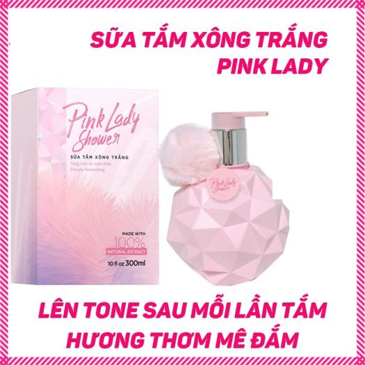 [CHÍNH HÃNG] SỮA TẮM XÔNG TRẮNG PINK LADY 300ML sữa tắm hương nước hoa trắng da, thơm lâu, lưu hương lâu