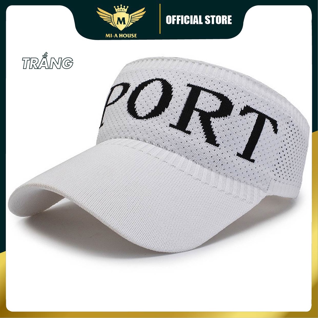 Mũ lưỡi trai nửa đầu vải len cao cấp Sport phong cách cá tính, năng động chống nắng, thể thao hoặc du lịch