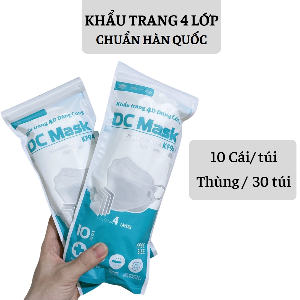 Khẩu trang 4D KF94 Hàn Quốc chống bụi mịn và kháng khuẩn | BigBuy360 - bigbuy360.vn