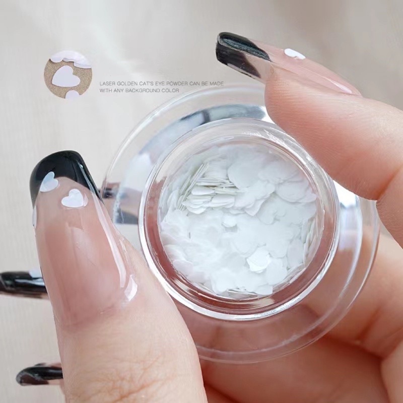 Phụ kiện nhũ trang trí móng tay nail siêu mới hot lẻ hũ
