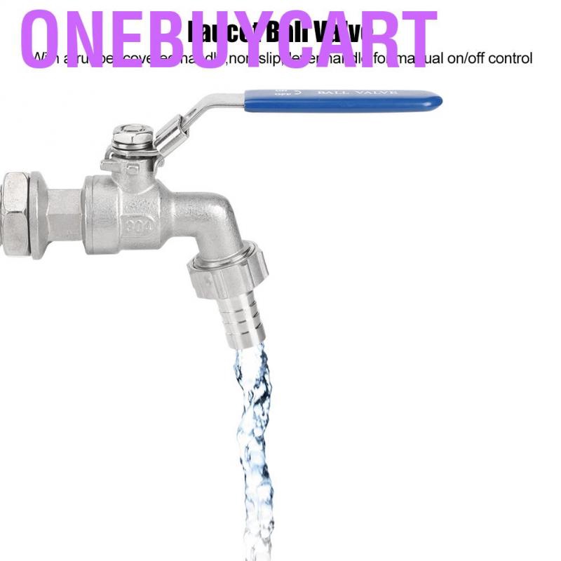 Vòi nước inox kích thước 1/2 inch với thanh van bi 13mm