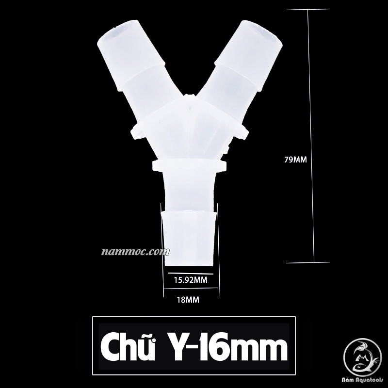 Đầu Chia 3 / Chữ Y / Chữ T Chia Ống Nước F8 | F10 | F12 | F16 | F20 || Phụ kiện thuỷ sinh Nấm Aquatools