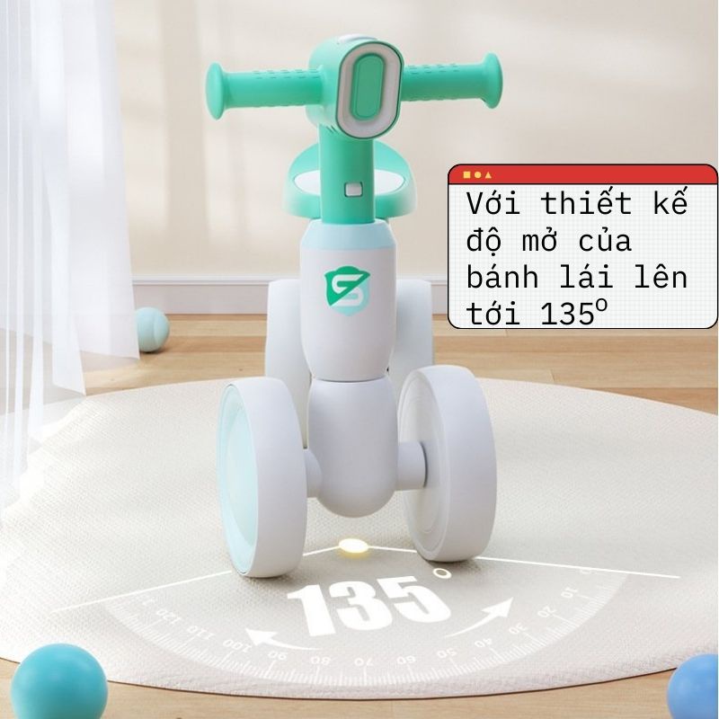 Xe chòi chân thăng bằng cho bé từ 1 tuổi – 3 tuổi, xe tập đi SQUIRREL BABY – Hàng chính hãng