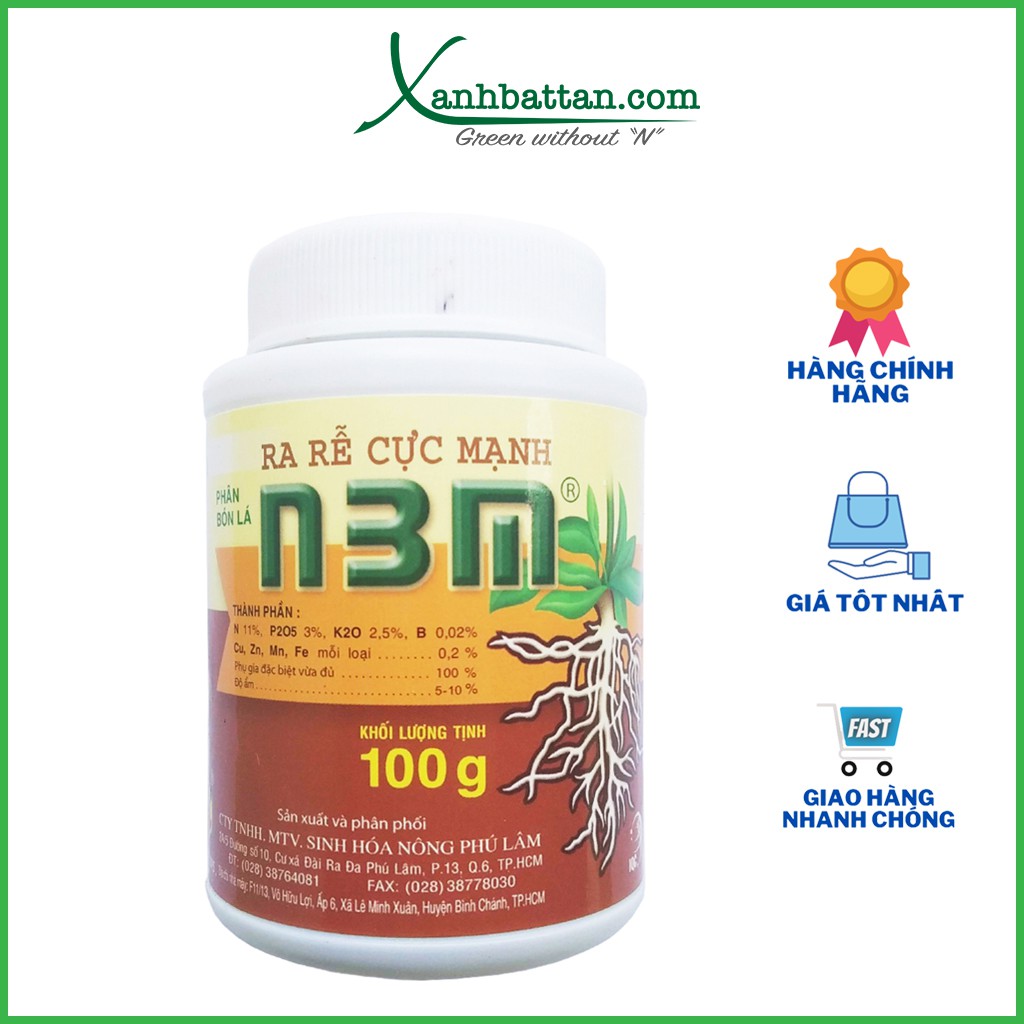 Phân Bón Siêu Kích Rễ Cực Mạnh N3M 100 Gram