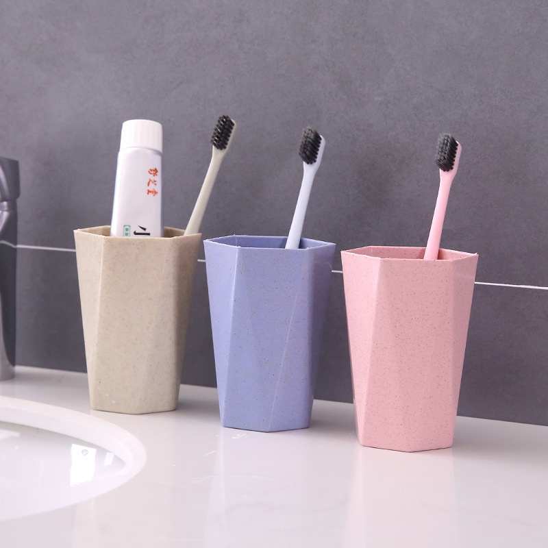 Cốc Lúa Mạch Hình Lục Giác Chịu Nhiệt An Toàn, Cốc Đánh Răng Nhiều Màu 88082 SHOP HOÀNG XUÂN