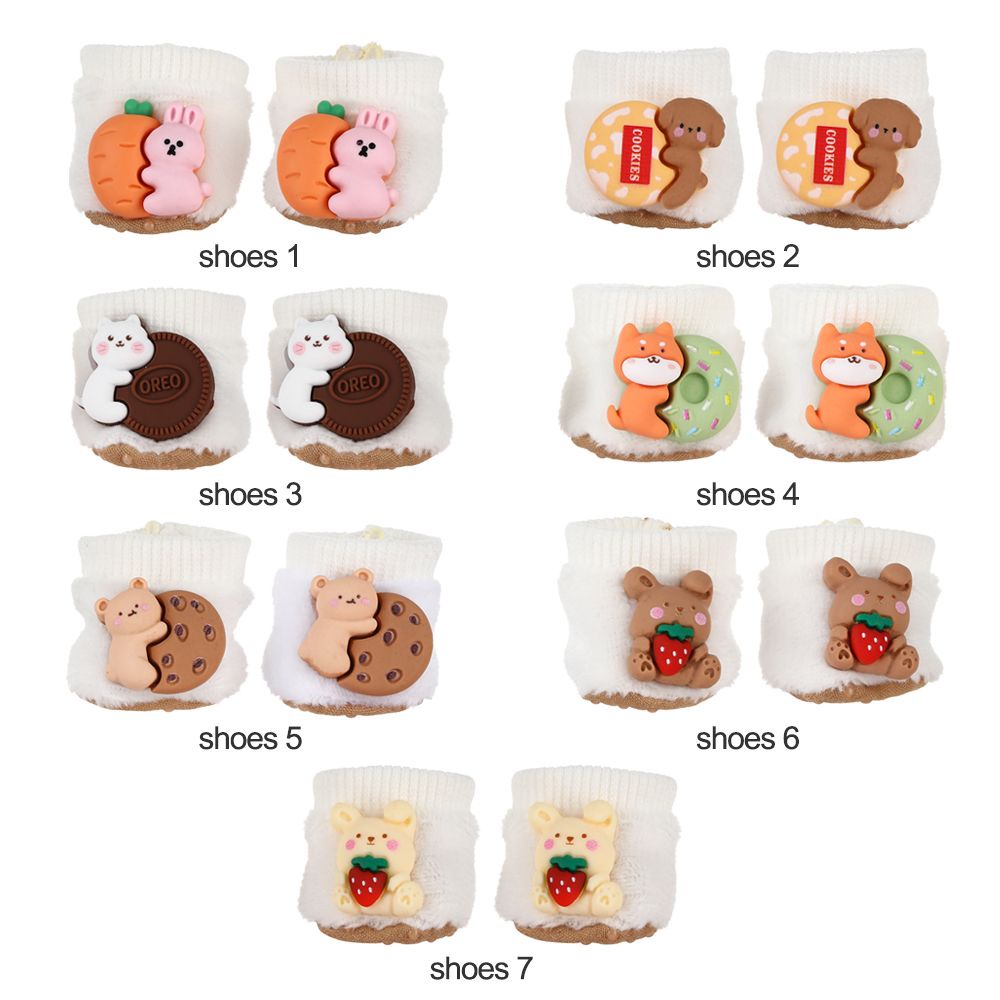Áo hoodie/quần yếm/ giày mini hình động vật xinh xắn làm phụ kiện cho búp bê nhồi bông 20cm/14inch