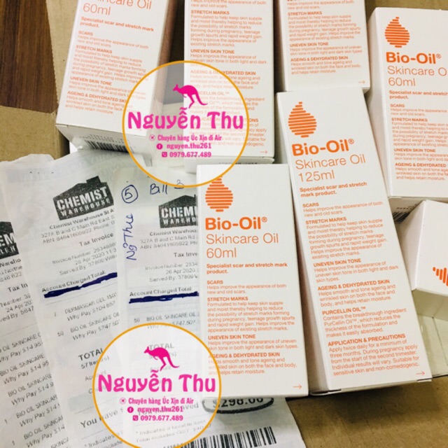 Bio oil 60ml, bio oil 125ml (hàng chuẩn úc)