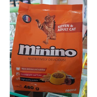 THỨC ĂN MININO KITTEN & ADULT CAT 480g