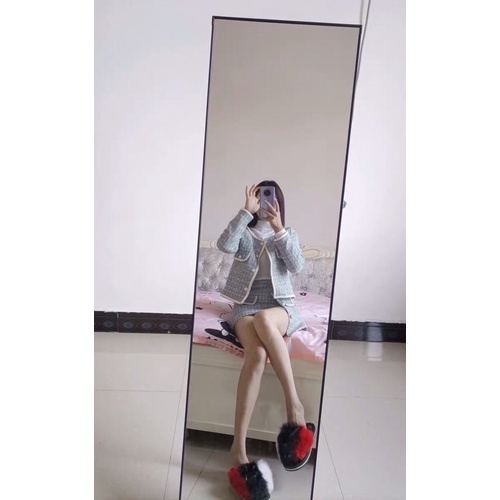 Sét Áo Váy Dạ Tweed xinh. Áo khoác Dạ kèm Chân Váy Lệch Vạt Hàng Qc cao cấp | BigBuy360 - bigbuy360.vn