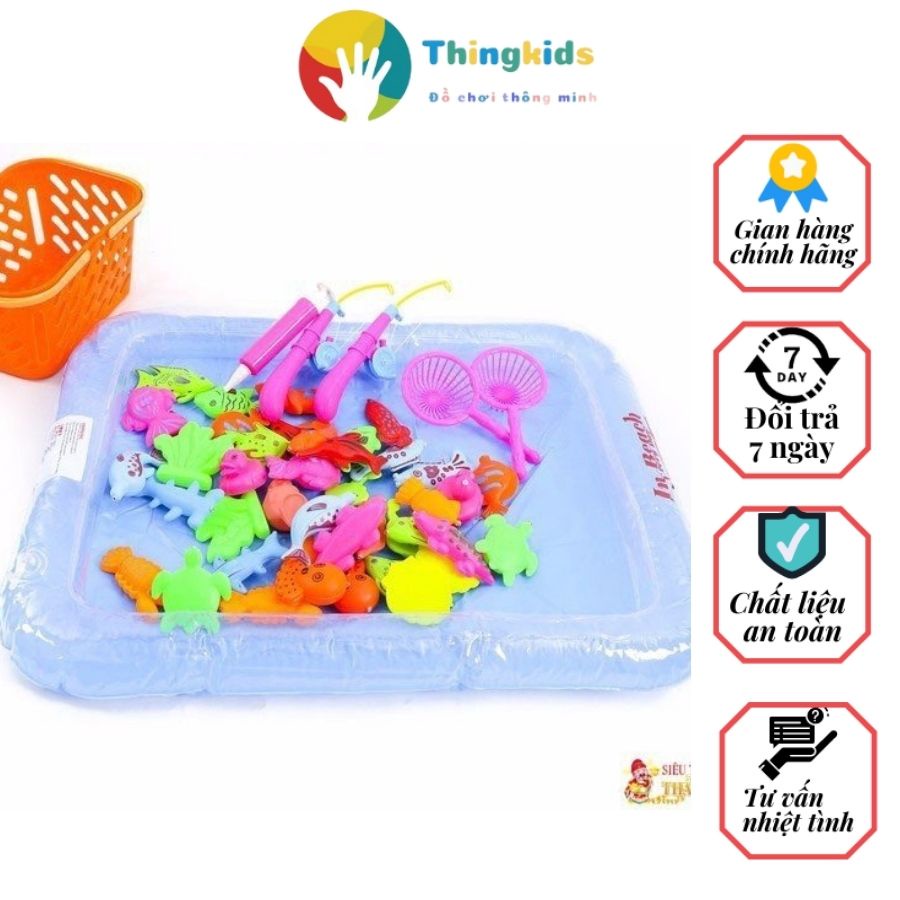 Bộ đồ chơi bể phao câu cá cho bé- THINGKIDS