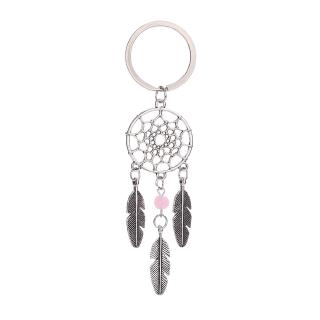 『Hàng Sẵn Sàng.』🌸Móc Khóa Hình Dreamcatcher Phối Lông Vũ
