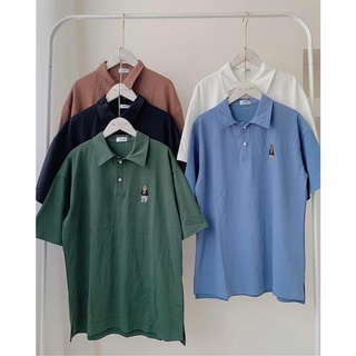 Áo phông polo hình gấu
