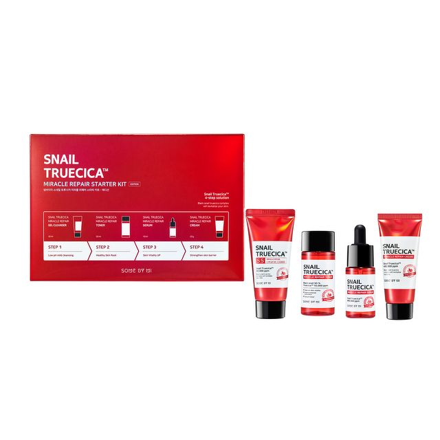 [CÓ SẴN] Bộ dưỡng da ốc sên Mini SOME BY MI Snail Truecica Miracle Repair Starter Kit