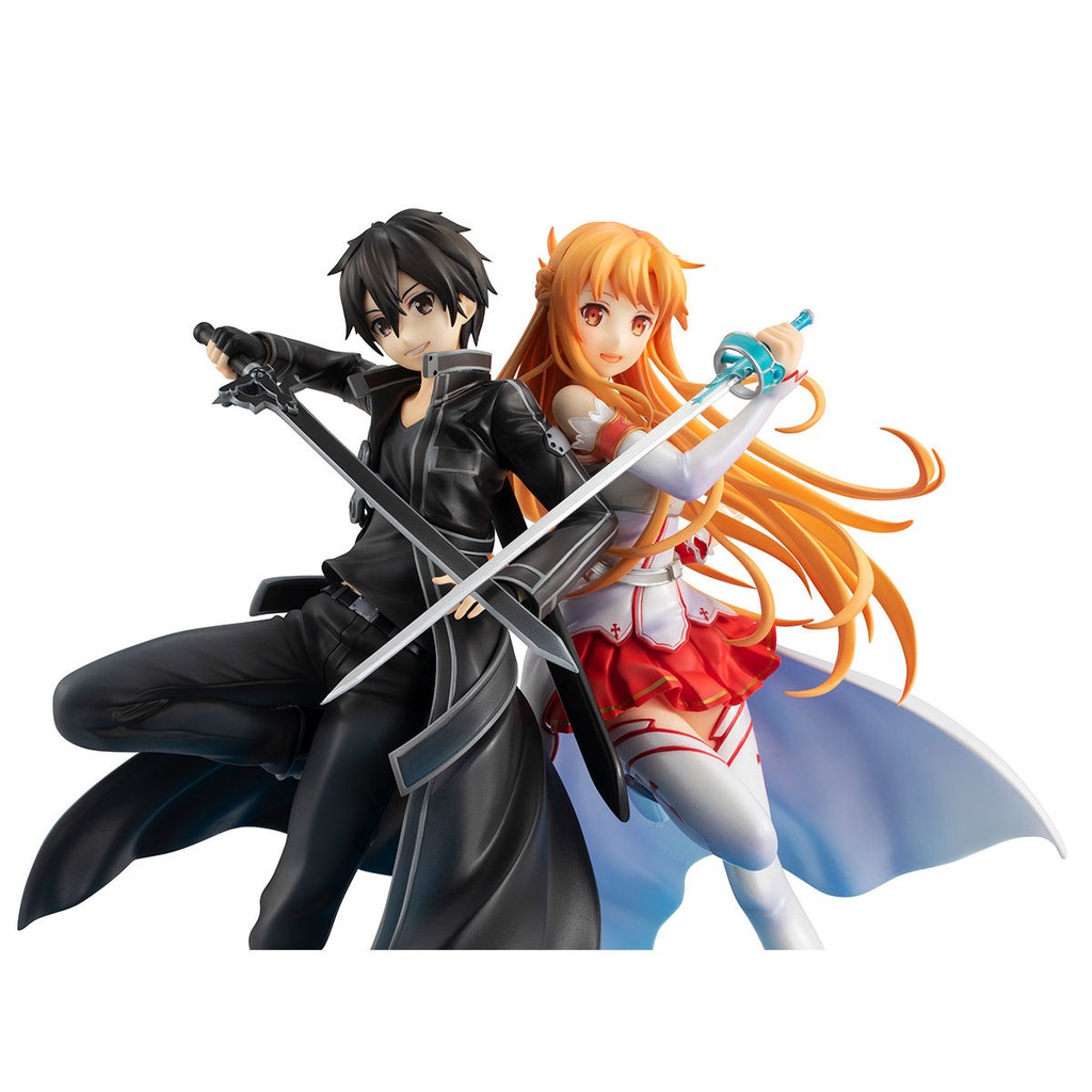 Mô hình chính hãng PVC Scale - Sword Art Online - Asuna - Kirito - Lucrea - 1/7 - SAO 10th Anniversary (MegaHouse)