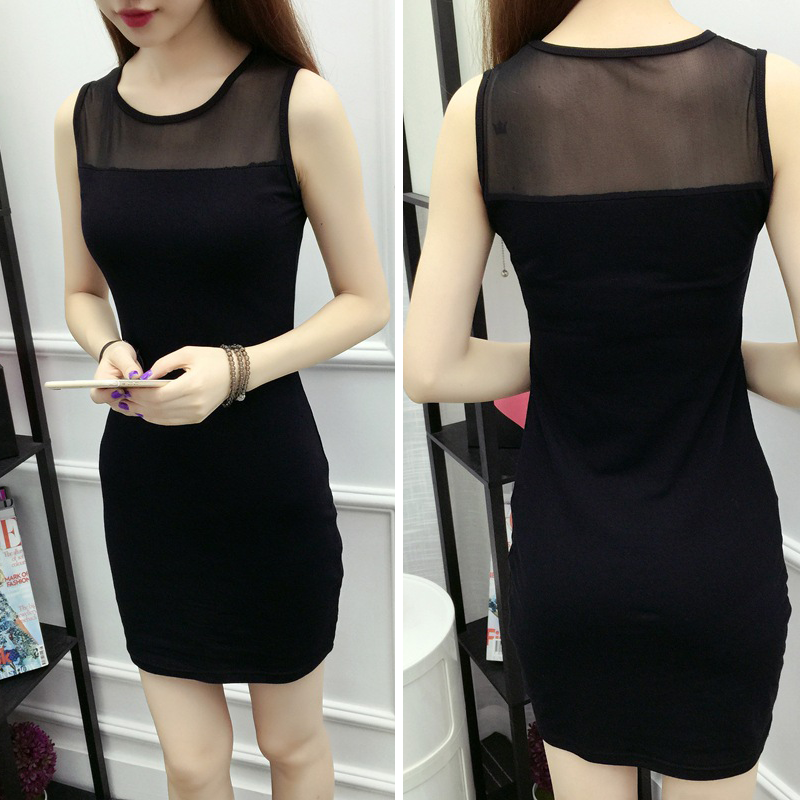 Đầm Sát Nách Phối Ren Hoa Phong Cách Hàn Quốc (Size S-5Xl)