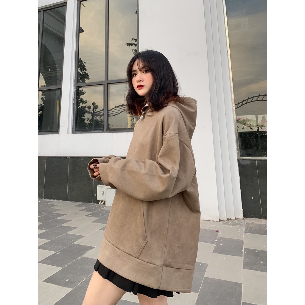 Áo hoodie da lộn phản quang thefiremonkey