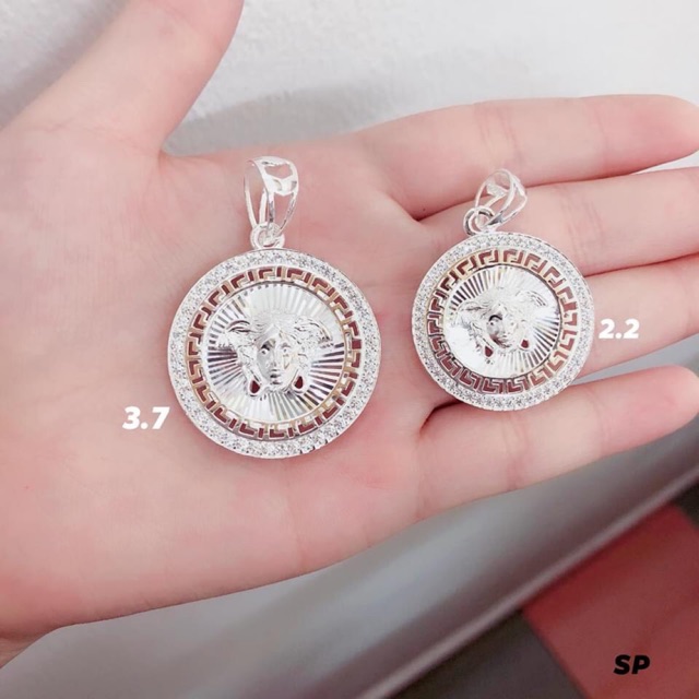 MẶT DÂY CHUYỀN CHO NAM MẪU TRÒN CAO CẤP - TRANG SỨC BẠC
