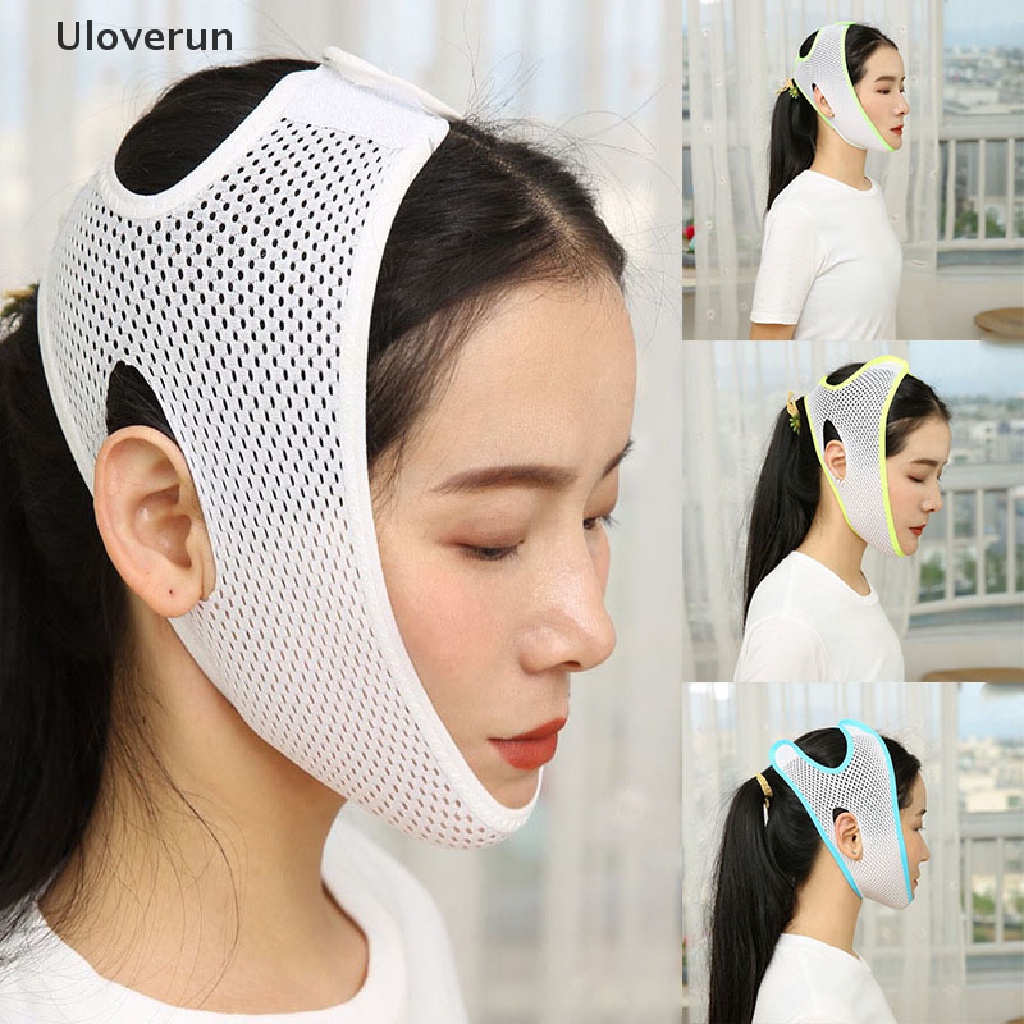 Uloverun Mặt Nạ Ngủ Mỏng Mạnh Mẽ Giúp Nâng Cằm Đôi