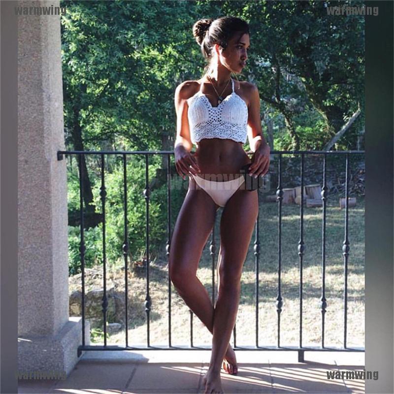 Áo Lót Dệt Kim Phối Ren Quyến Rũ Thời Trang Đi Biển Cho Nữ