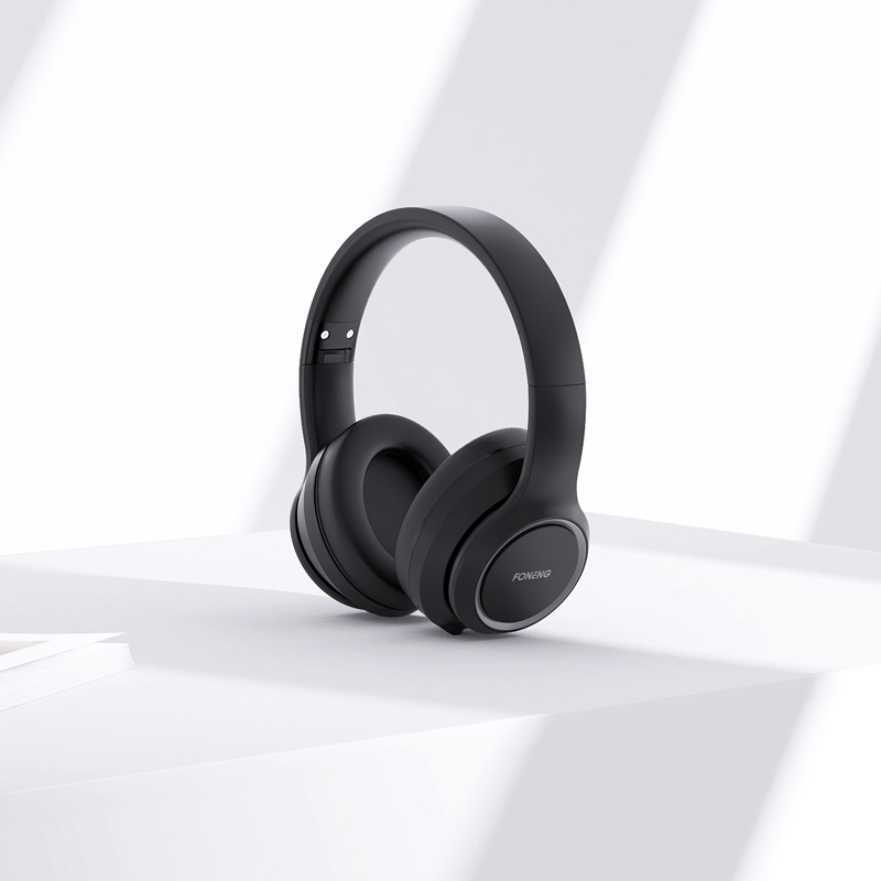 Headphone Tai Nghe Chụp Tai bluetooth Foneng BL 50 kết nối không dây có mic nghe nhạc liên tục 15h hàng chính hãng