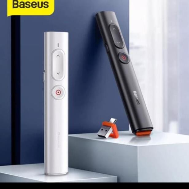 Bút trình chiếu thông minh Baseus Orange Dot PPT Wireless Presenter cho Macbook/Windows/ Android