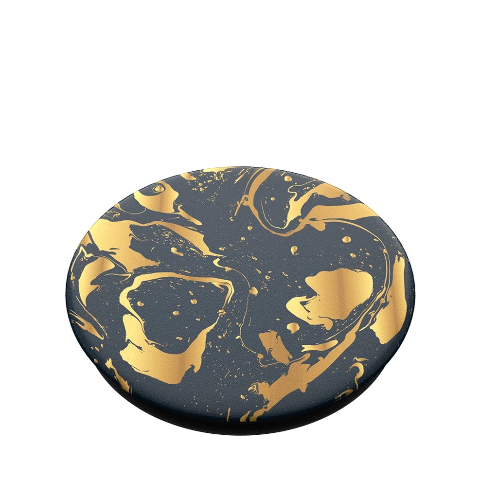 Mặt thay thế Popsockets PT-Gilded Swirl BK  (Không có đế keo) - Hàng Chính Hãng