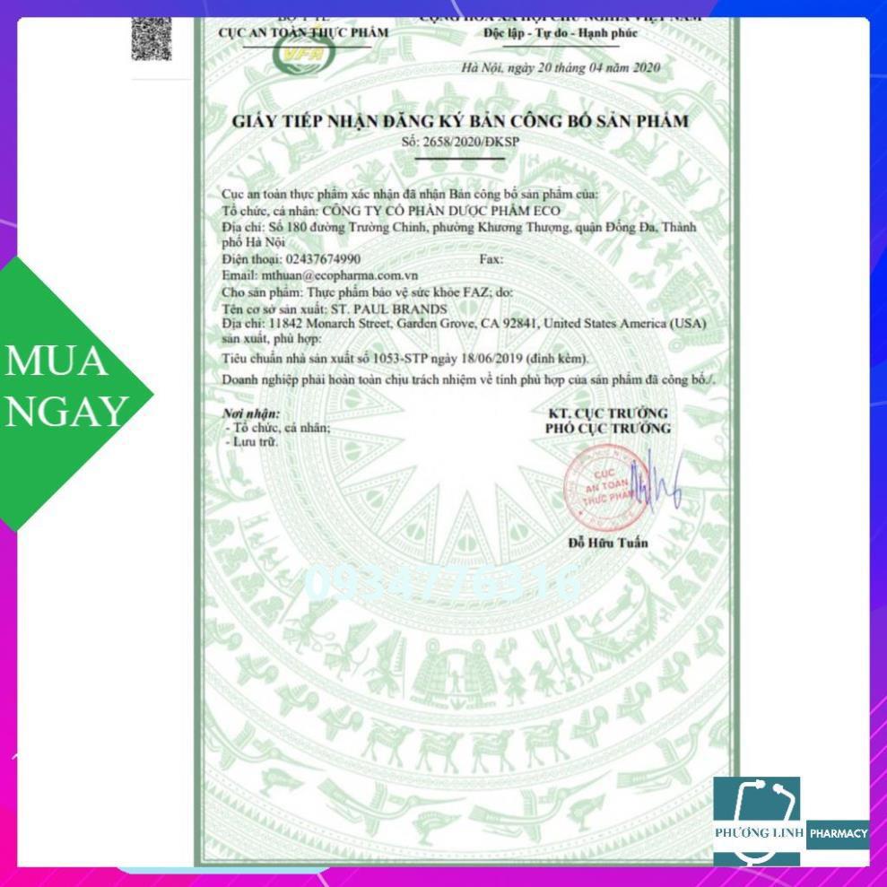 (Hàng chính hãng có tem tích điểm) FAZ - giảm mỡ máu, hỗ trợ tim mạch