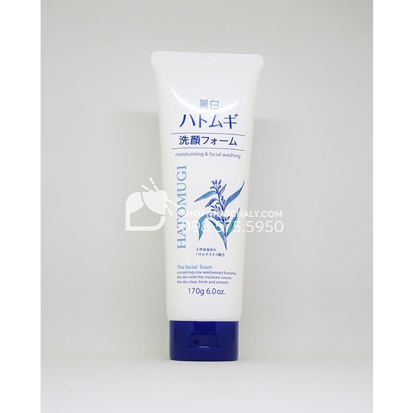 Sữa rửa mặt ý dĩ Hatomugi Naturie W Cleansing Foam tẩy trang, rửa mặt, ngừa sạm xỉn 130g Nhật