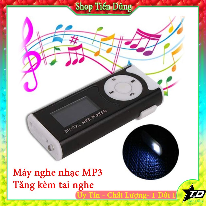 MÁY NGHE NHẠC MP3 CÓ MÀN HÌNH VÀ ĐÈN PIN Tăng Tai Nghe