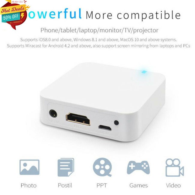 Bộ chuyển đổi phản chiếu màn hình xe hơi qua wifi cho Airplay DLNA Android iOS