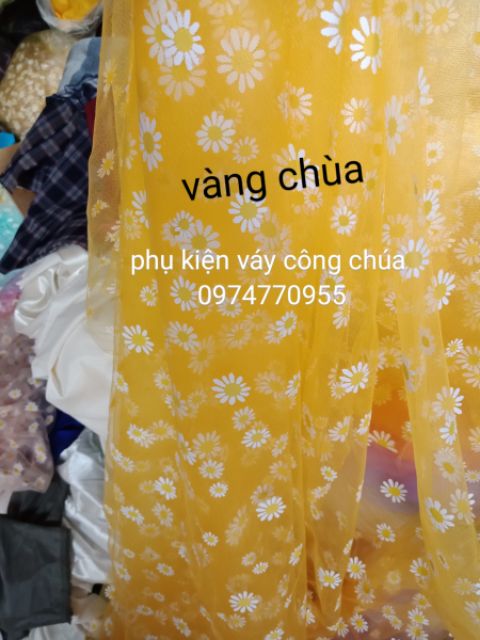 Voan lưới hoa cúc loại đẹp