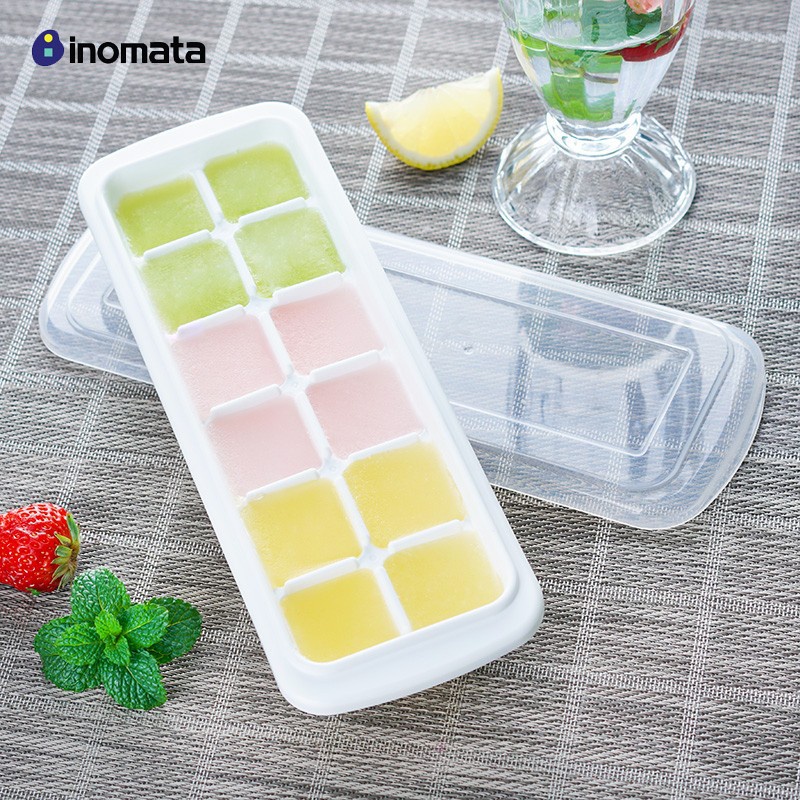 Khay làm đá, khay trữ đông, bảo quản đồ ăn dặm có nắp đậy Inomata, Kokubo nhựa PP cao cấp đủ loại Nhật Bản