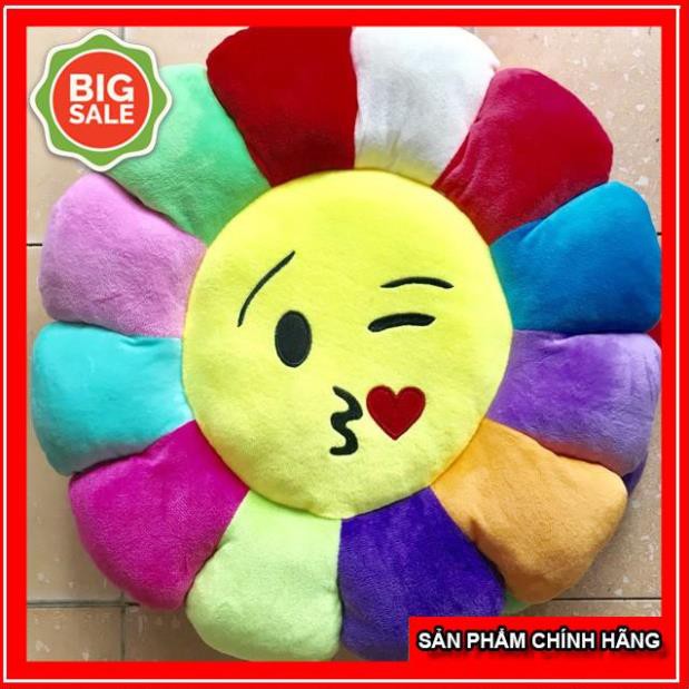 Đệm Ngồi Hình Bông Hoa Cho Bé, Gối Bông,Nệm Ngồi EMOJI ( CHAT để chọn hình)