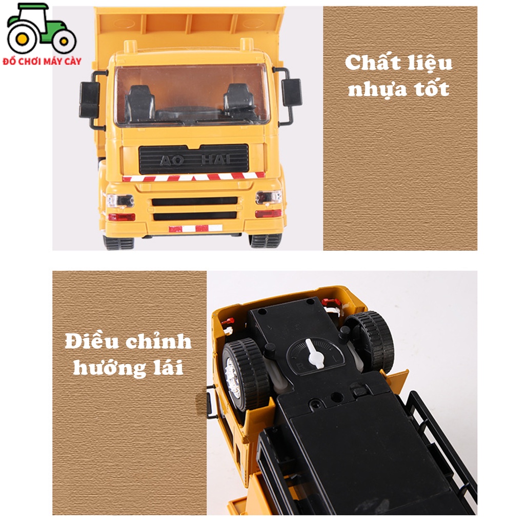 Xe ben khiển từ xa , xe máy cày đồ chơi, xe công trình, MCT02