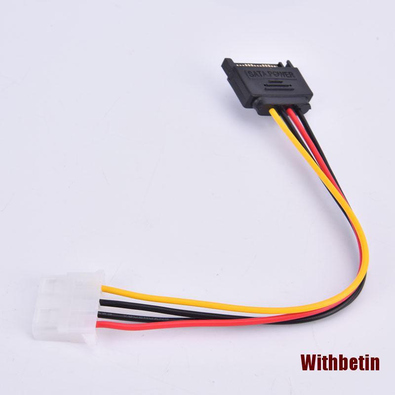 WITHN SATA TO IDE Power Cable 15 Pin SATA Male to Molex IDE 4 Pin Female Cable Ad