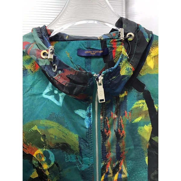 Áo khoác gió cho nam thương hiệu Louis Vuitton LV cao cấp màu loang nhiều kiểu