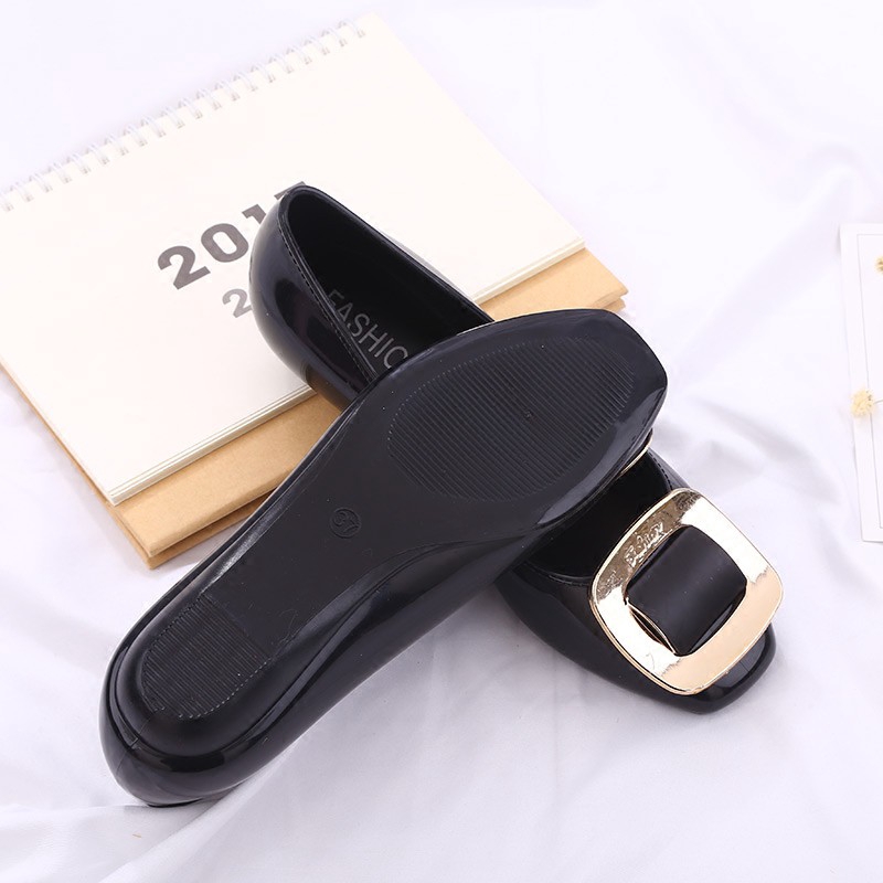 Giày búp bê nhựa đế bệt xinh xắn cho nữ